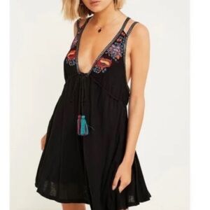 FREE PEOPLE Women's Cove Embroidered Mini Party Dress, NWT